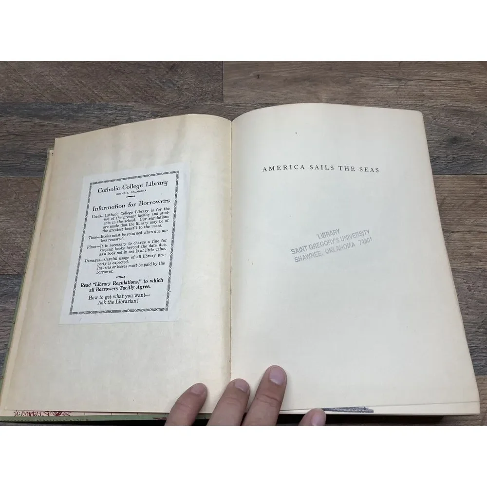 America Sails the Seas: History and Romance by Frank C. Bowen, 1938, 1st Edition